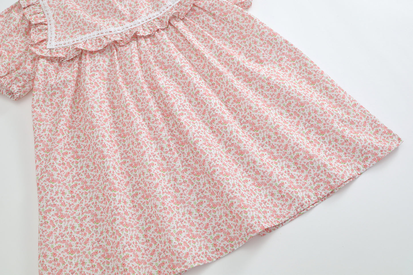 Girls' Summer Floral Cotton Dress