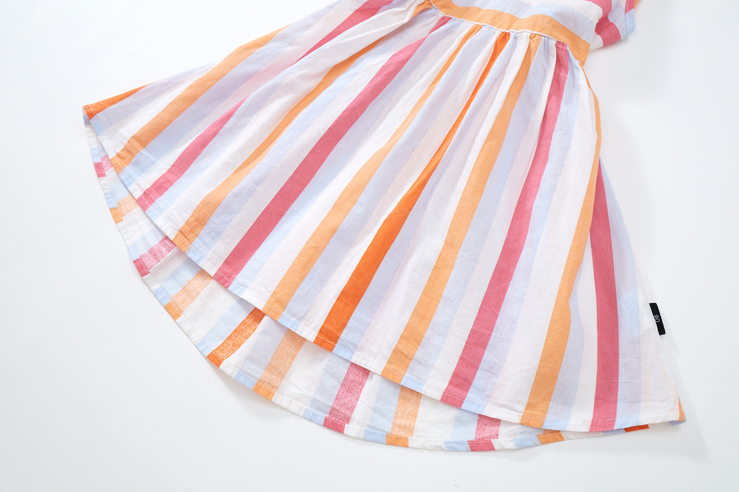 Girls Striped Backless Dress