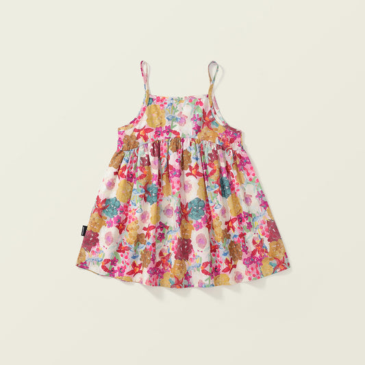 Girl's Spring/Summer Sweet Floral Cotton Dress