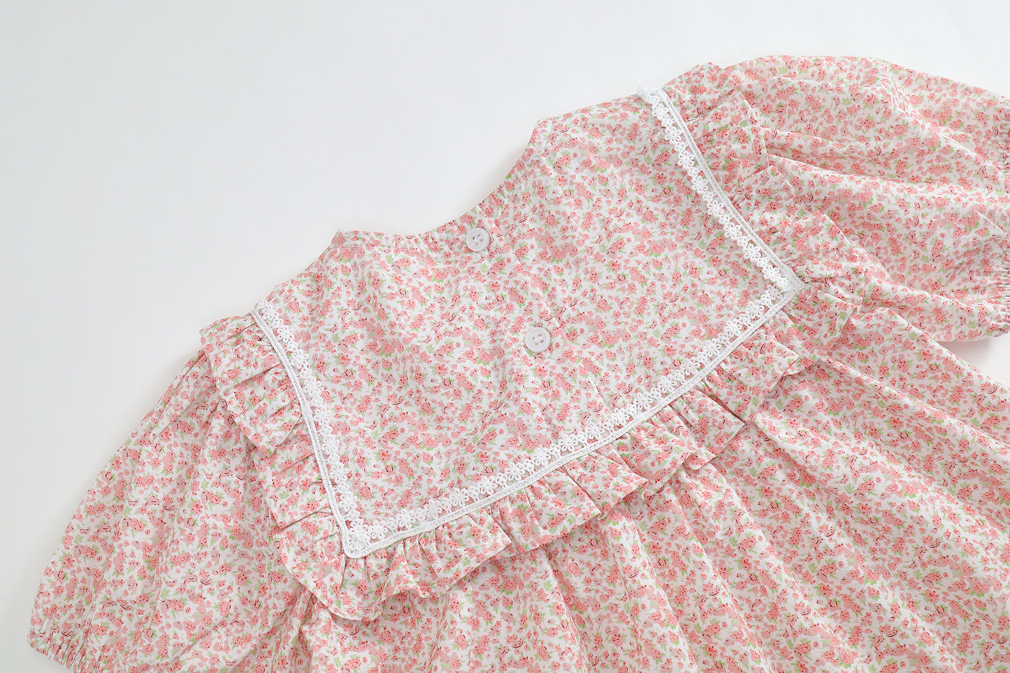 Girls' Summer Floral Cotton Dress