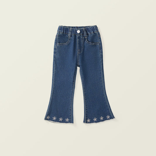 Girl's Embroidered Jeans