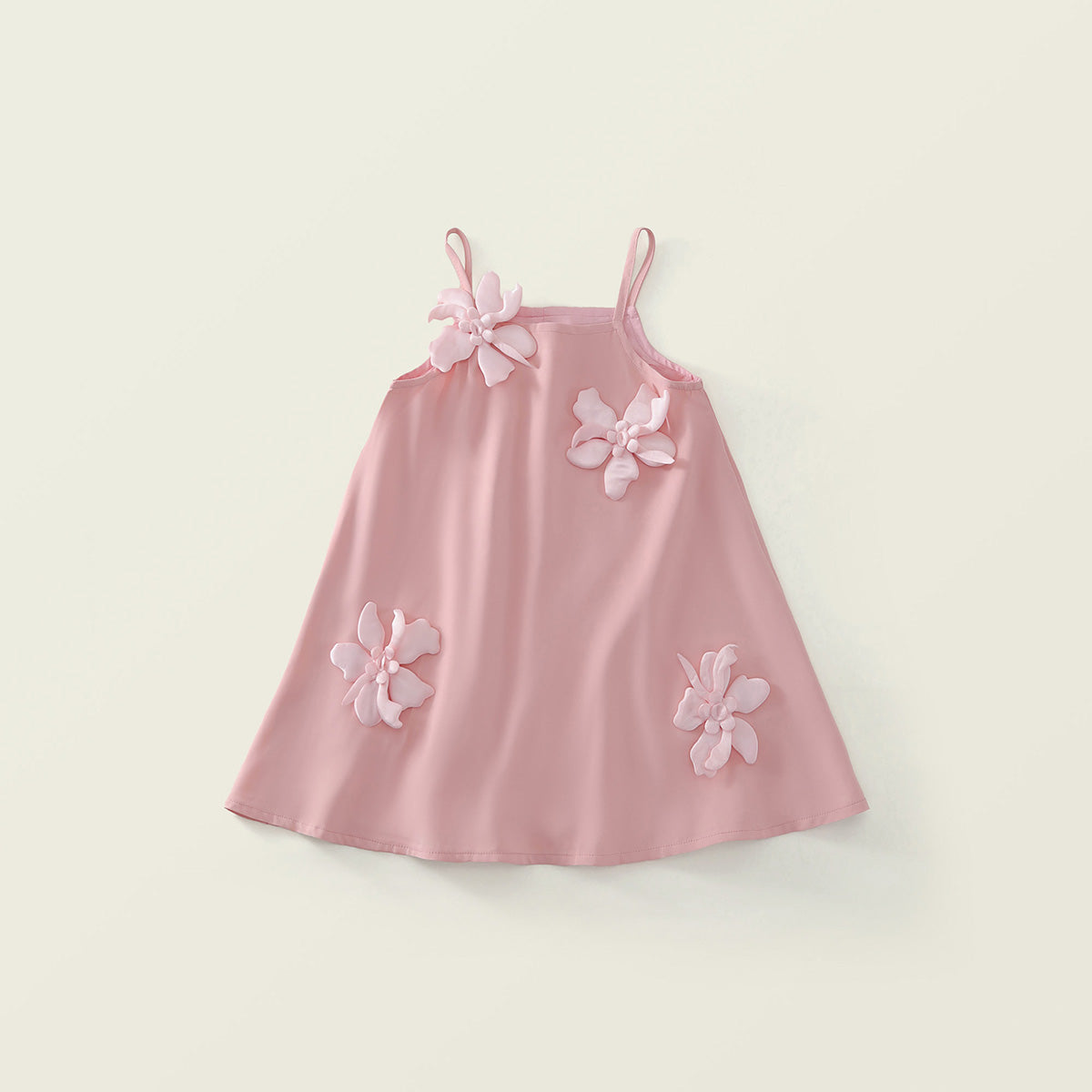 Girls' 3D Floral Appliqué Slip Dress (2 Colors) -K6126037