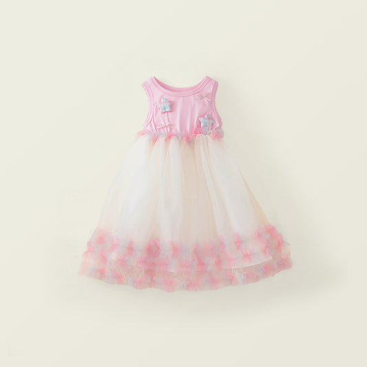 Toddler Girl Star Tulle Sleeveless Dress - K6126174