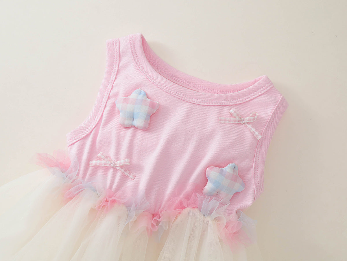 Toddler Girl Star Tulle Sleeveless Dress - K6126174