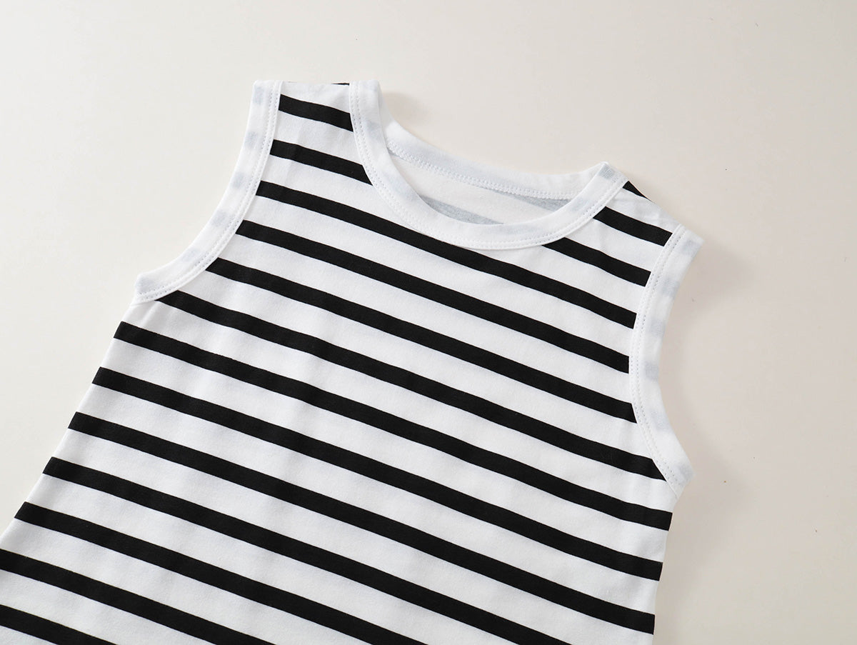 Toddler Girl Striped Sleeveless Dress -K6126096