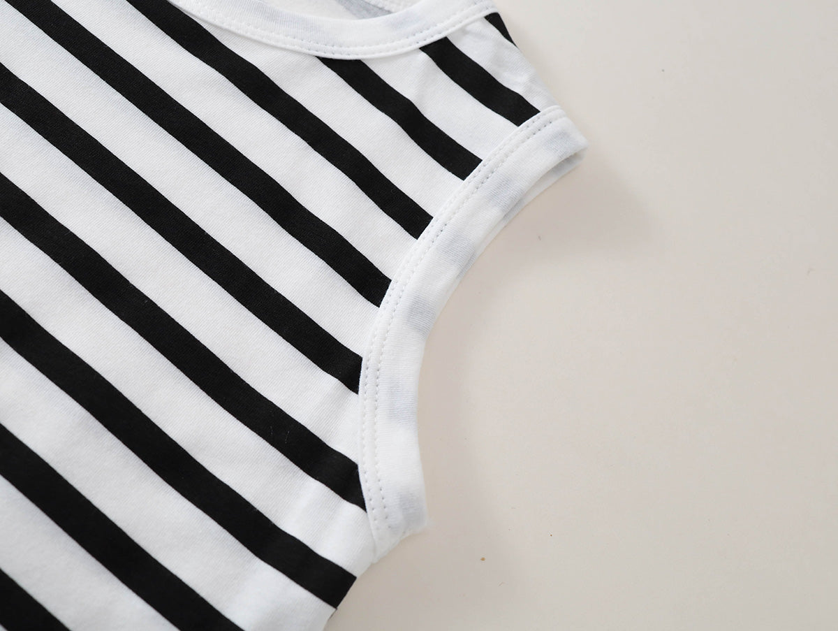 Toddler Girl Striped Sleeveless Dress -K6126096