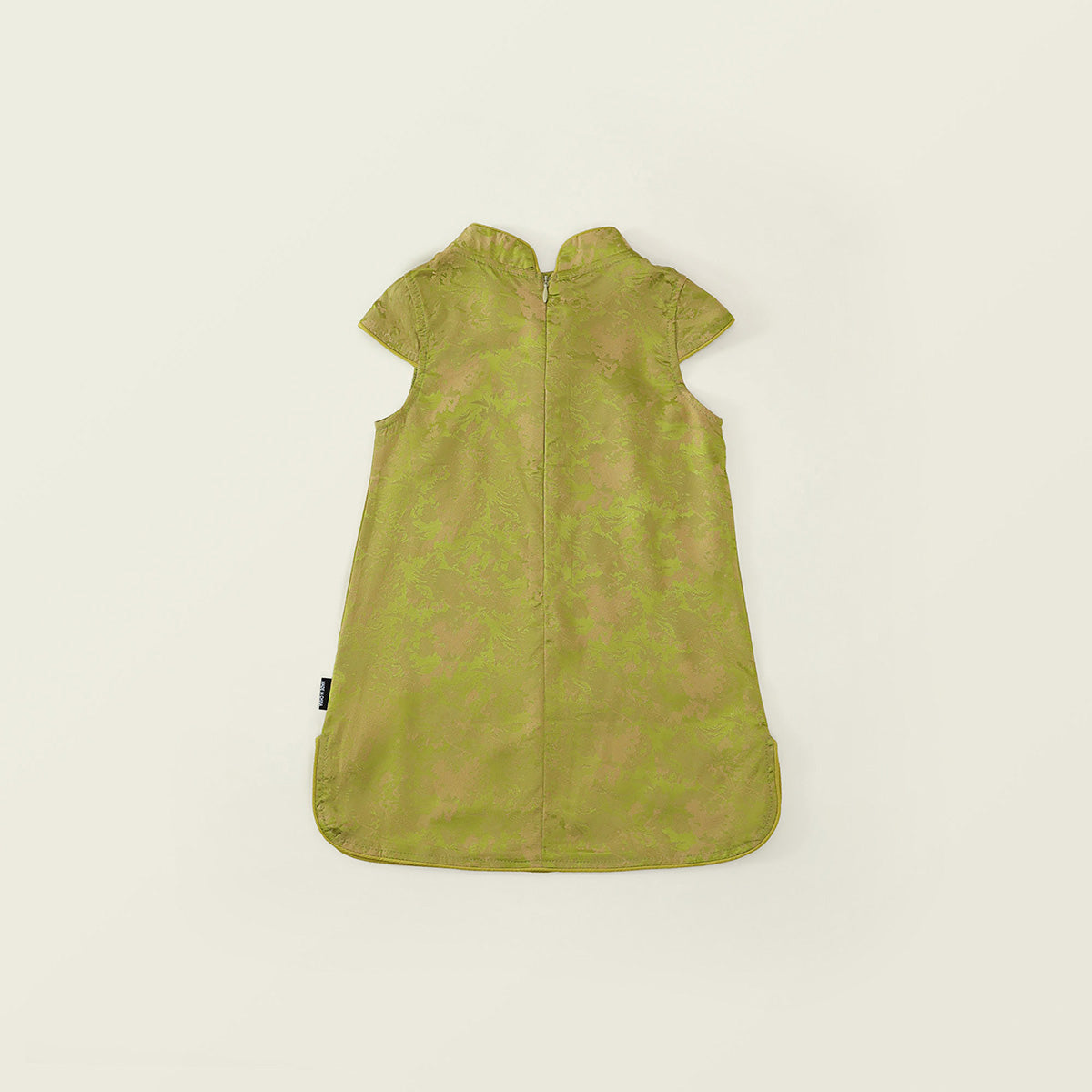 Girls' Green Jacquard Cheongsam Dress -K6126173