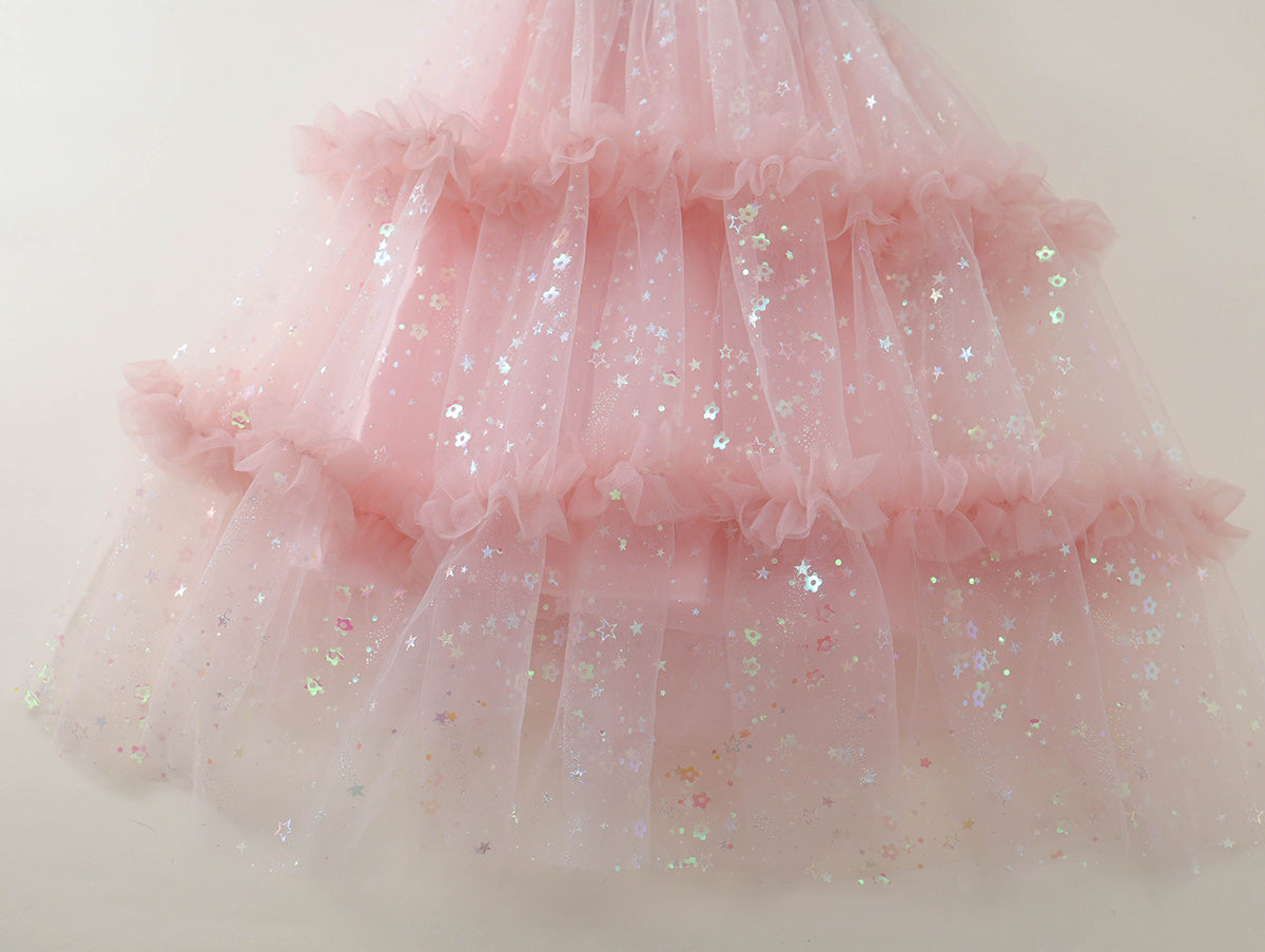 Girls' Glitter Tulle Dress - K6126036