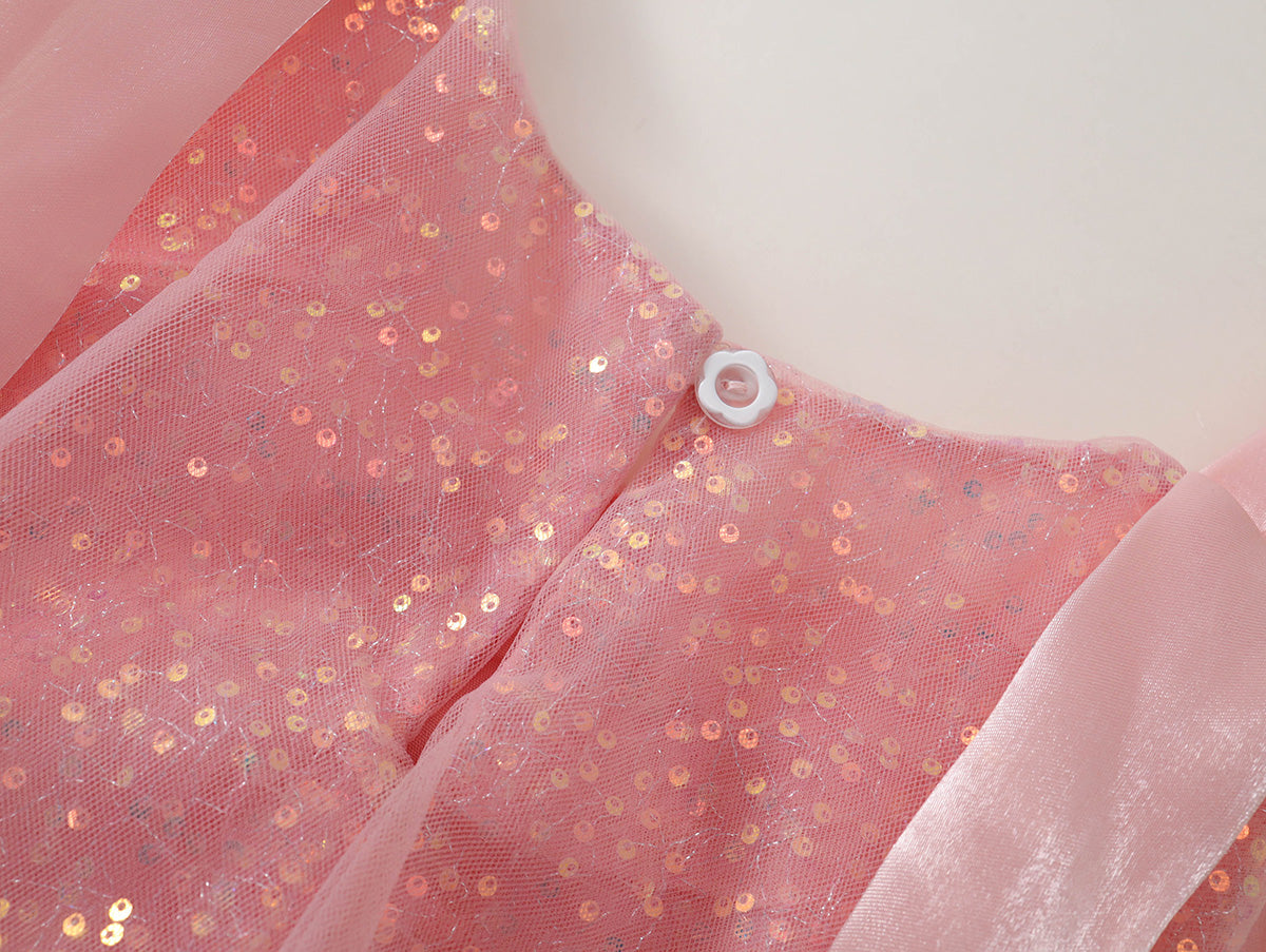 Toddler Girl Sparkle Tulle Sleeveless Party Dress (2 Colors) -K6126106