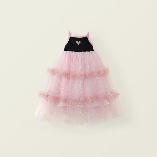 Girls' Glitter Tulle Dress - K6126036