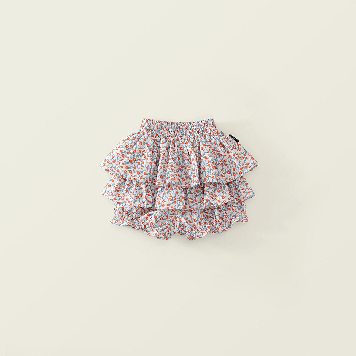 Girls' Ruffle Top & Floral Tiered Culottes Set -K6126083
