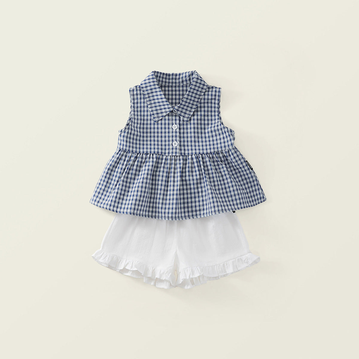 Toddler Girl’s Pastel Patchwork Two-Piece Set-K6126061