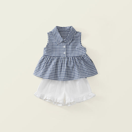 Toddler Girl’s Pastel Patchwork Two-Piece Set-K6126061