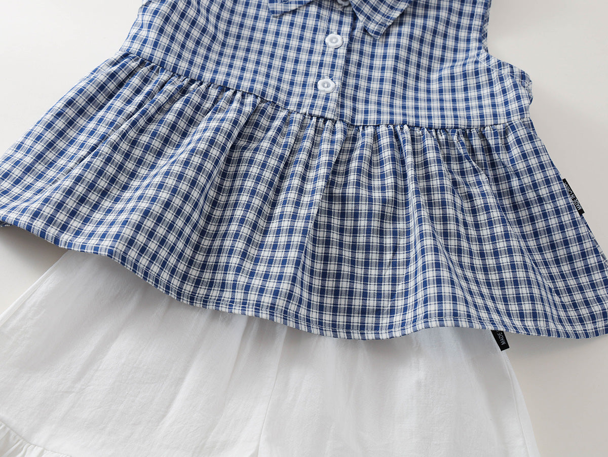 Toddler Girl’s Pastel Patchwork Two-Piece Set-K6126061