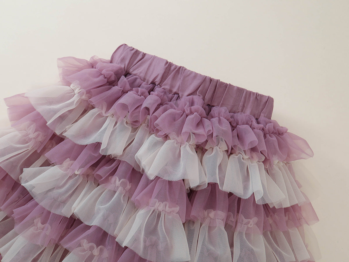 Toddler Girl Purple Ombre Layered Tulle Tutu Skirt - K6126167
