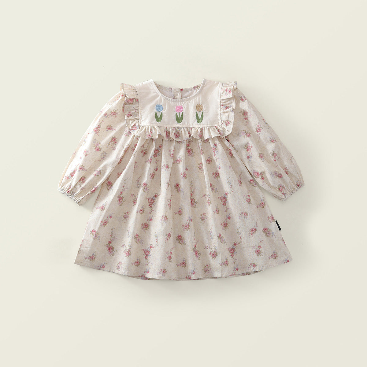 Girl's Long Sleeve Ruffle Toddler Dress - K6115995