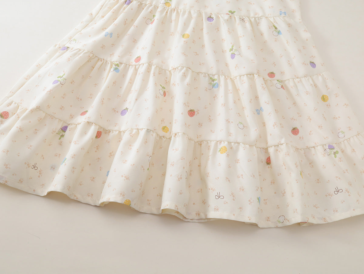 Girls' Tiered Floral Print Sleeveless Summer Dress (3 Colors) - K6126203