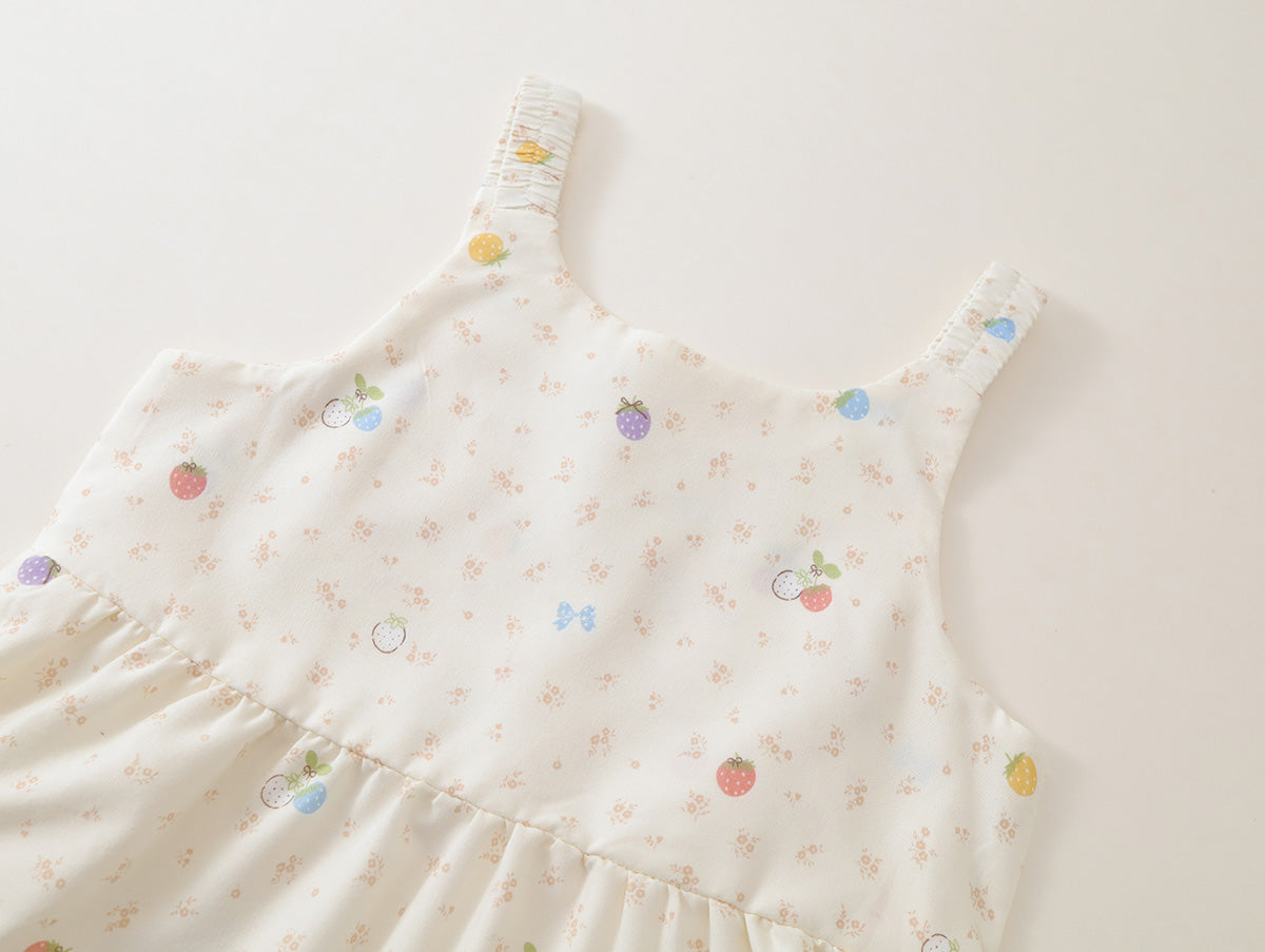 Girls' Tiered Floral Print Sleeveless Summer Dress (3 Colors) - K6126203