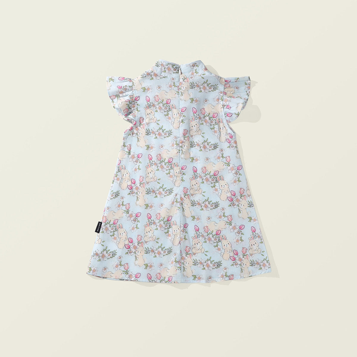 Girls Cheongsam Rabbit Printing Dress