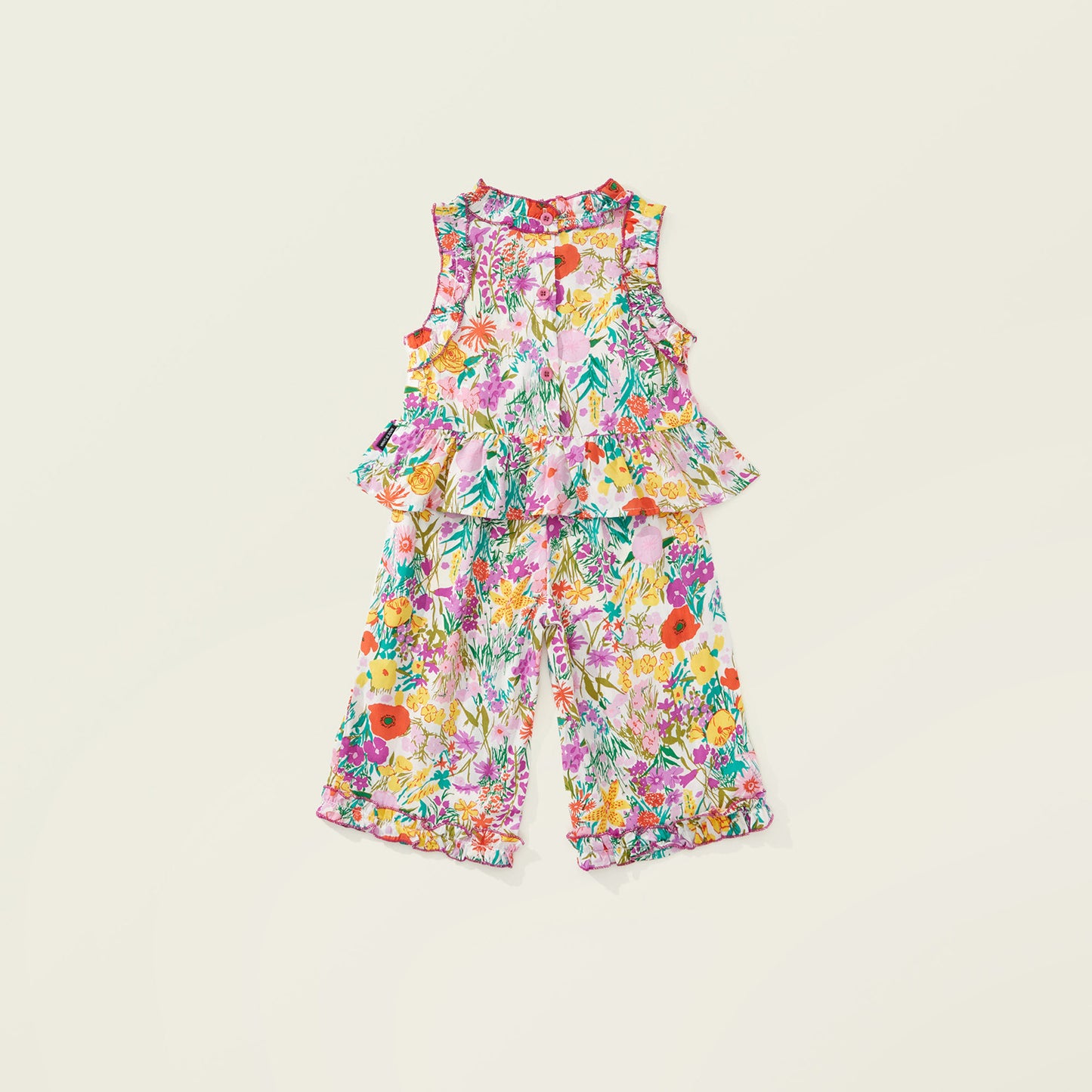 Girls Floral Print 2-Piece Set