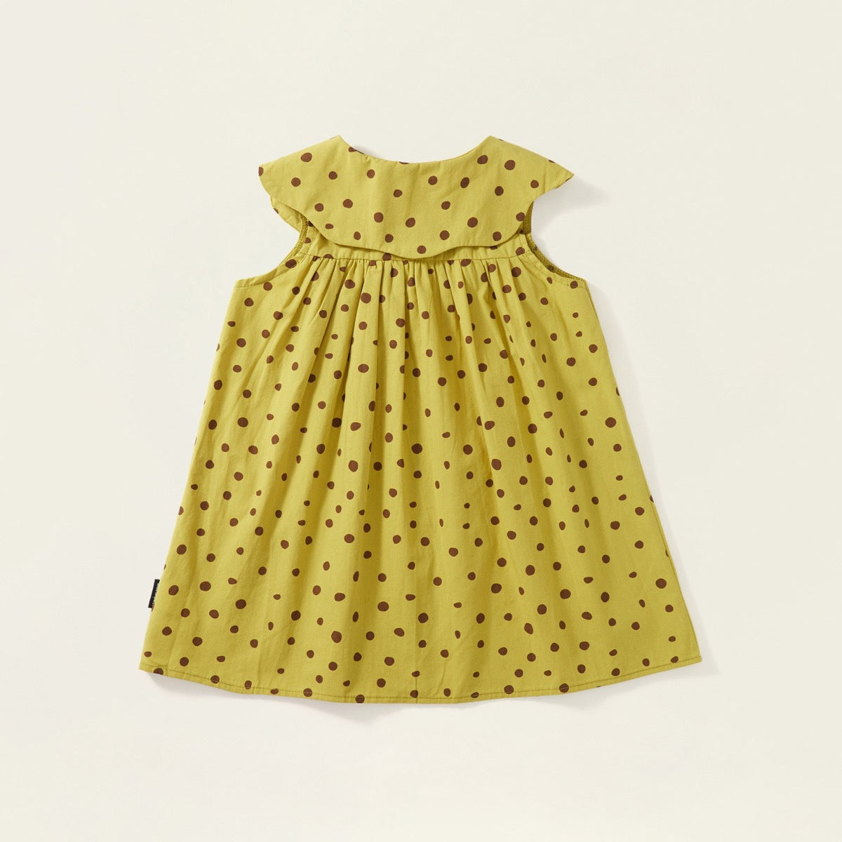 Girl polka dot print sleeveless dress