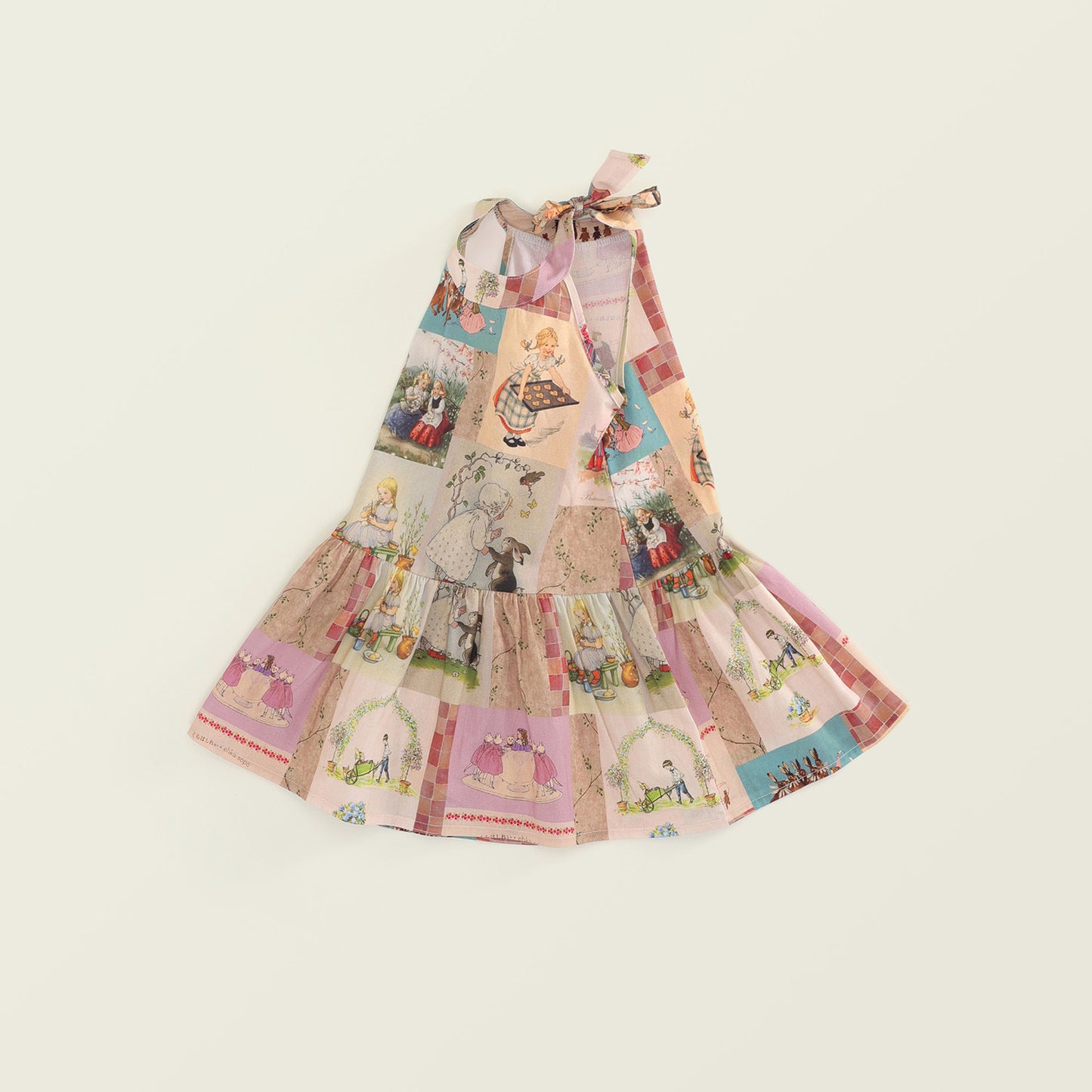 Girls' Rabbit Print Sleeveless Sundress