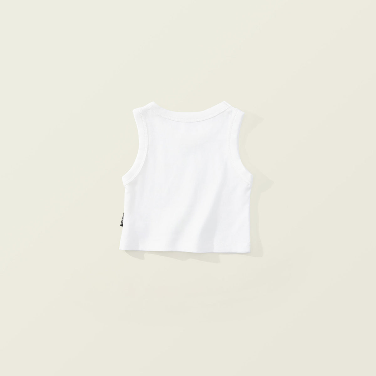 Girls' Solid Color Ribbed Tank Top -K6126380
