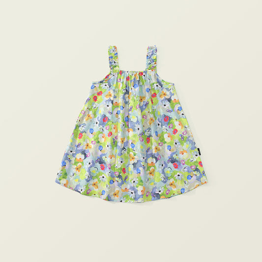 Girls' Summer New Sweet Oil Painting Style Sundress